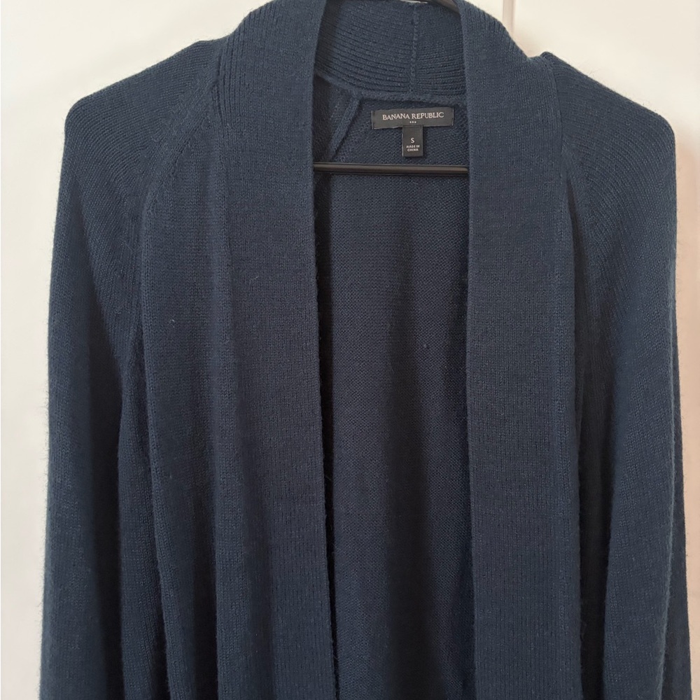 Banana Republic Navy Knit Cardigan